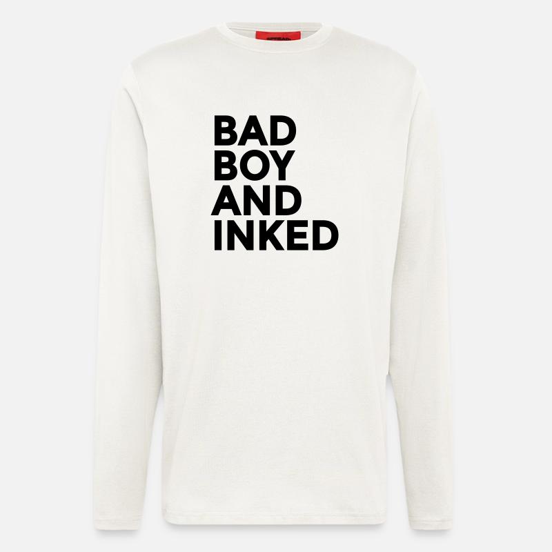 Bad Boy And Inked - Langarmshirt - made by SPREAD  - OFF WHITE