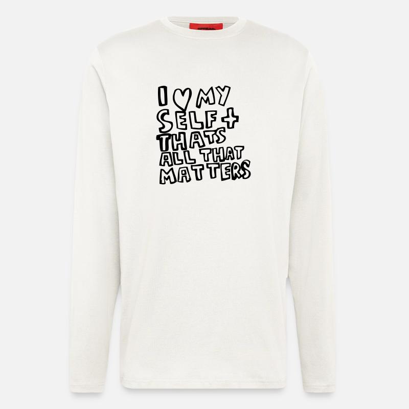 I heart Myself - Langarmshirt - made by SPREAD  - OFF WHITE
