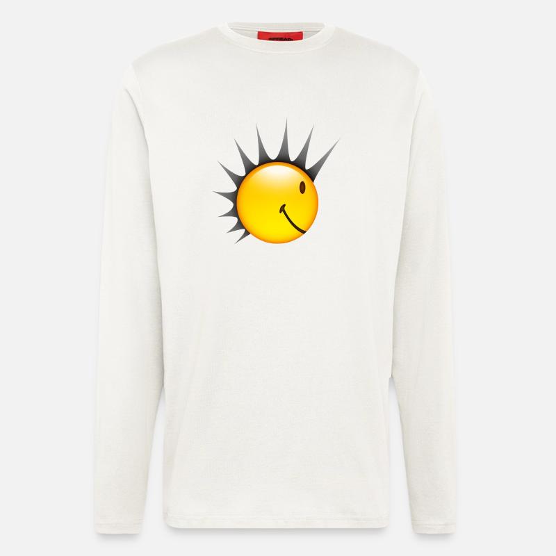 Smiley Punk Side - Langarmshirt - made by SPREAD  - OFF WHITE