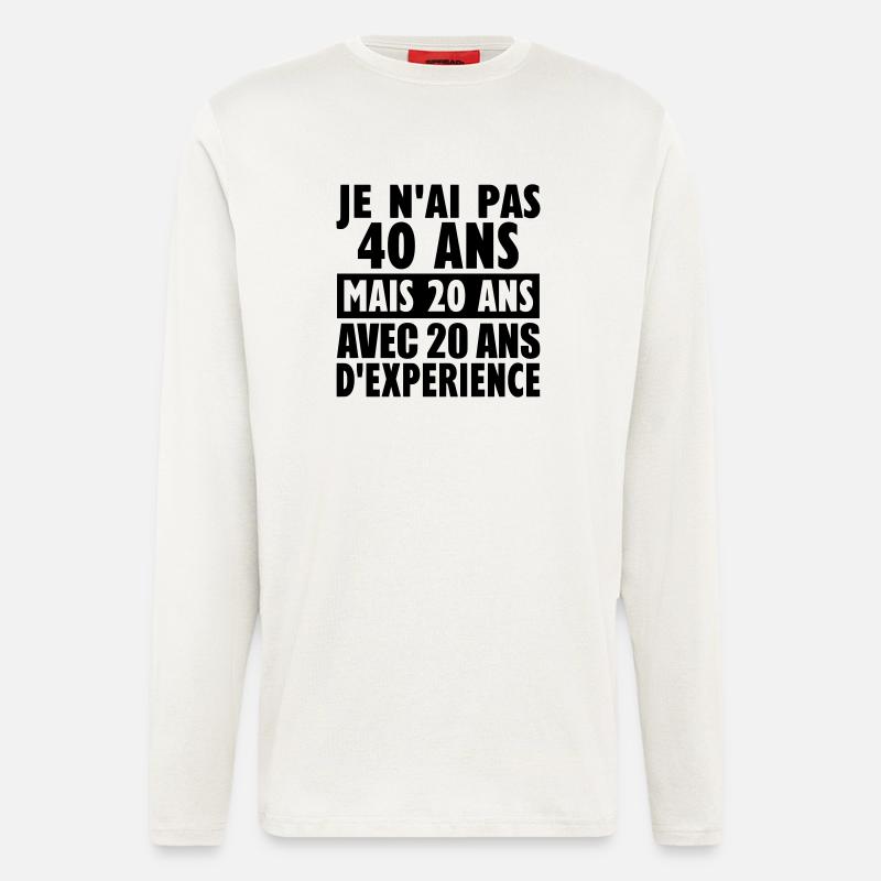 40 ans - Longsleeve - made by SPREAD  - OFF WHITE