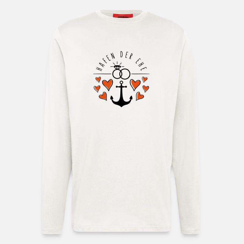 hafen der ehe herzen - Langarmshirt - made by SPREAD  - OFF WHITE