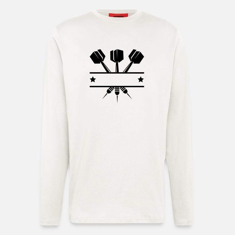 dart_pfeile_1 - Longsleeve - made by SPREAD  - OFF WHITE