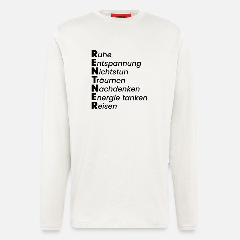 Rentner - Langarmshirt - made by SPREAD  - OFF WHITE