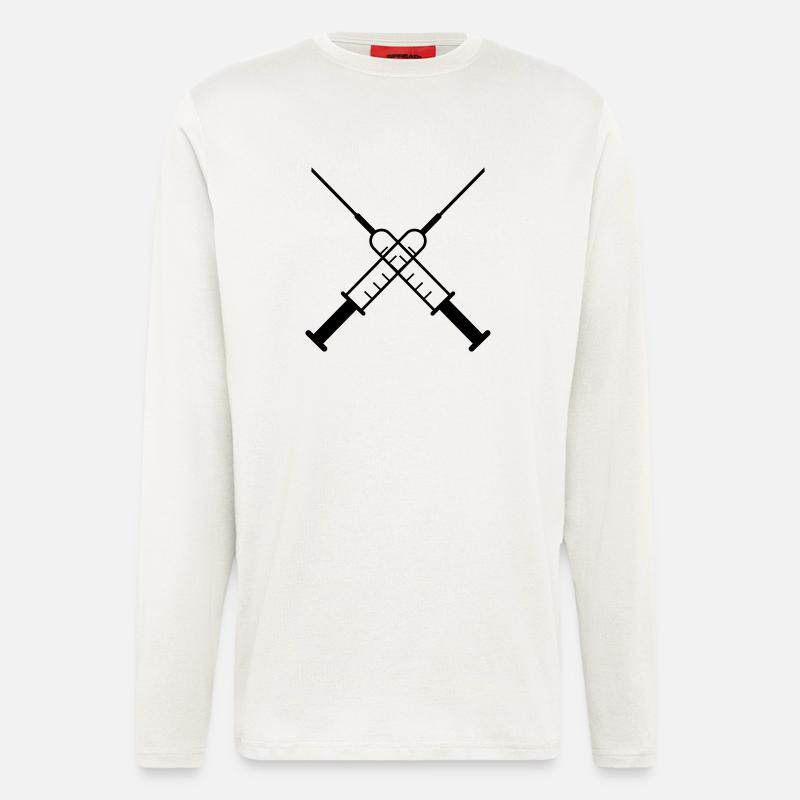Spraying as a vector - Longsleeve - made by SPREAD  - OFF WHITE