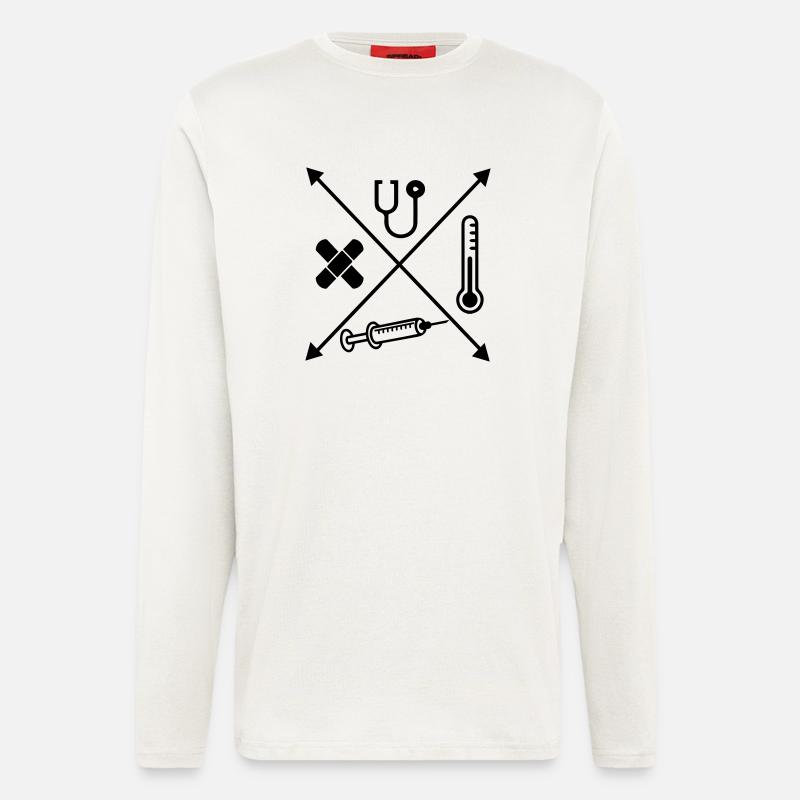 Medizin - Langarmshirt - made by SPREAD  - OFF WHITE