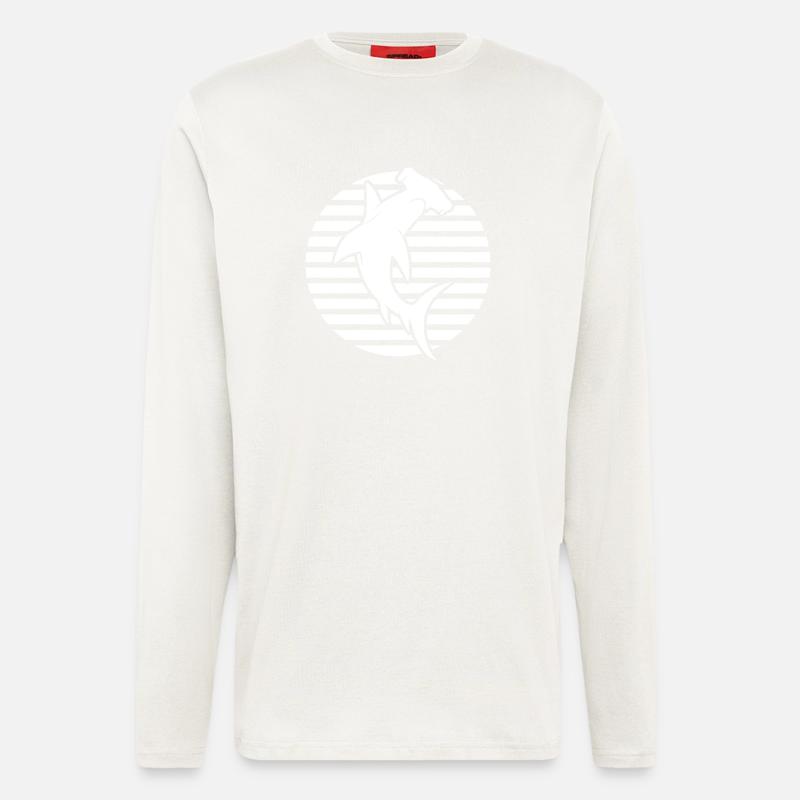 Hammerhai, Tauchen - Langarmshirt - made by SPREAD  - OFF WHITE