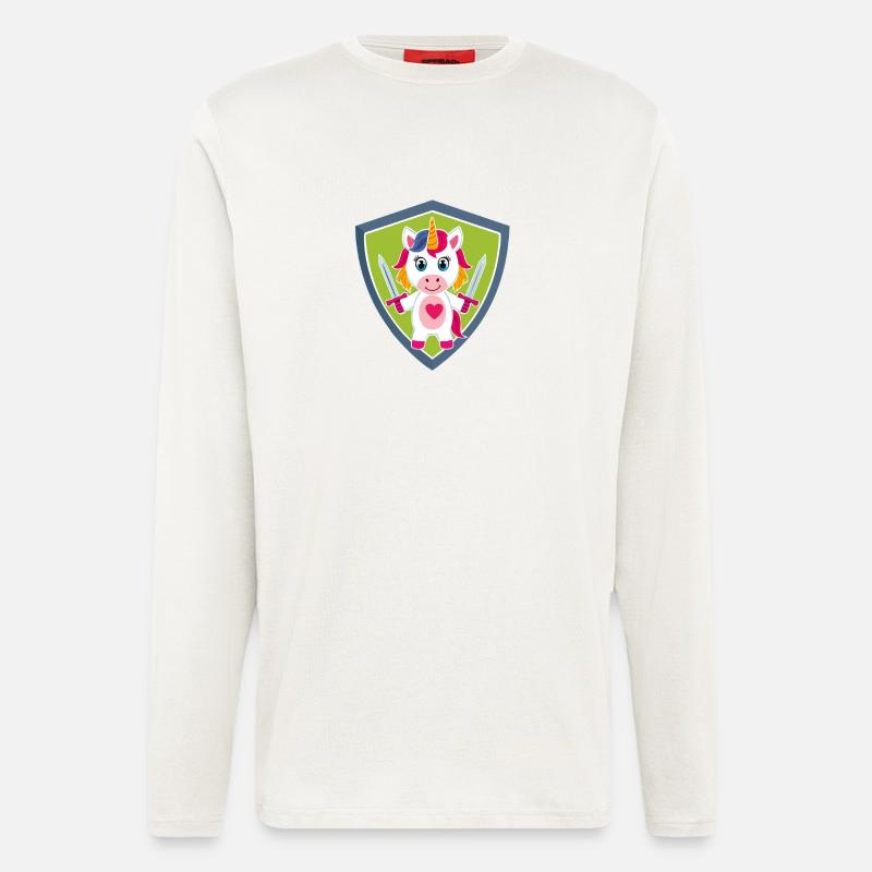 Einhorn Schutzengel - Langarmshirt - made by SPREAD  - OFF WHITE