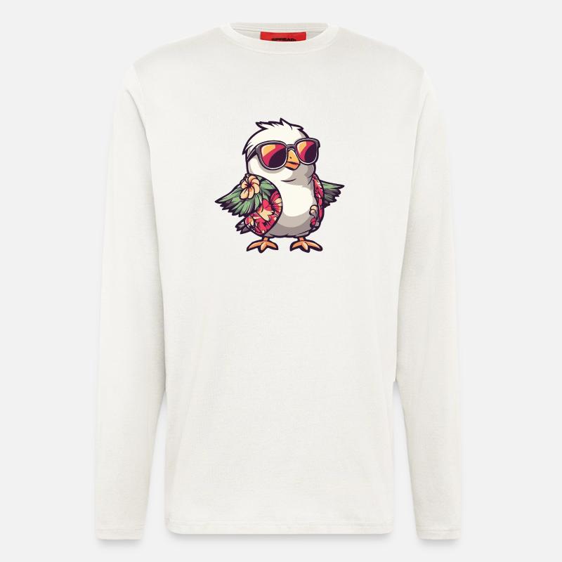 Dove Bird Comic Holiday - Longsleeve - made by SPREAD  - OFF WHITE