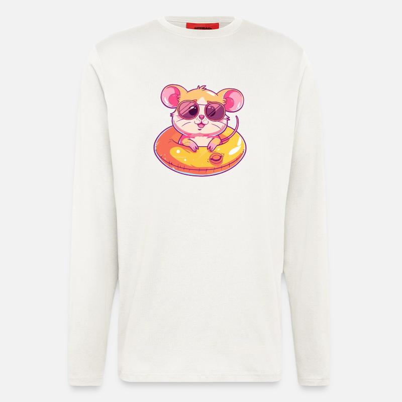 Mouse Comic Cool - Longsleeve - made by SPREAD  - OFF WHITE