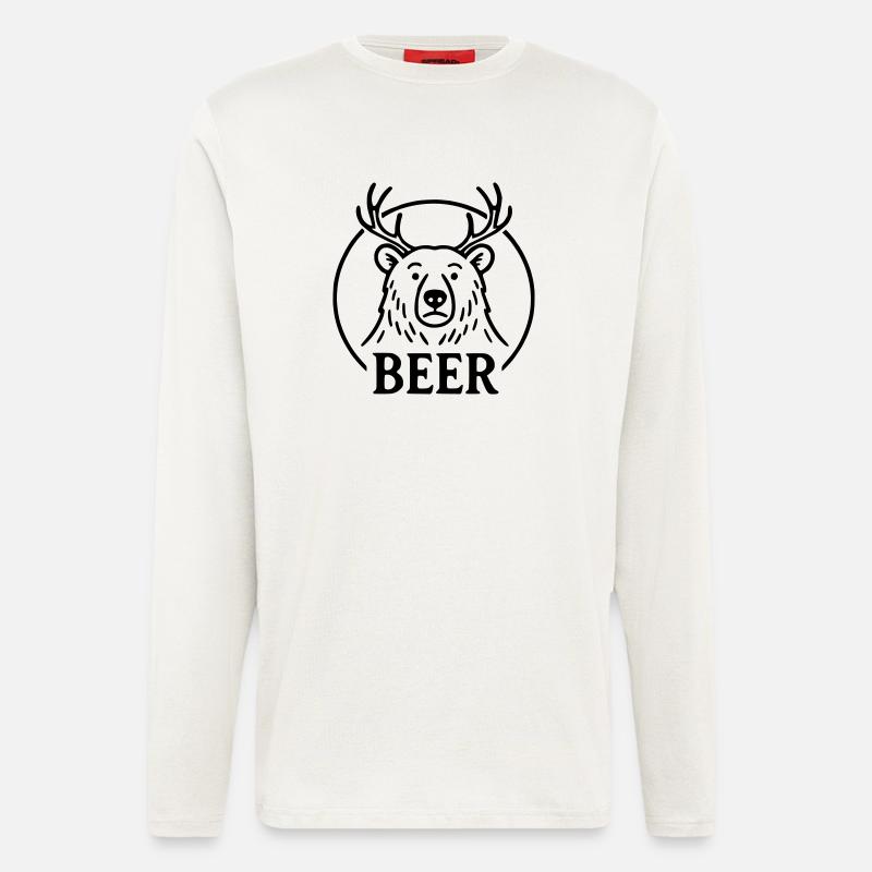 Bier - Langarmshirt - made by SPREAD  - OFF WHITE