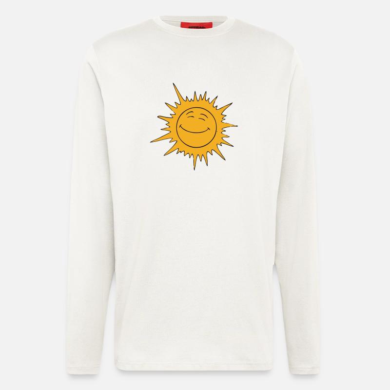Smiley Sun - Longsleeve - made by SPREAD  - OFF WHITE