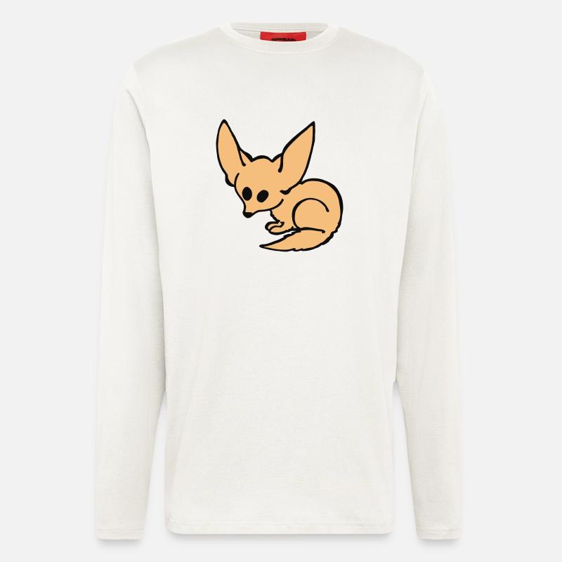 Fennec - Manches longues bio décontracté fabriqué en UE - OFF WHITE