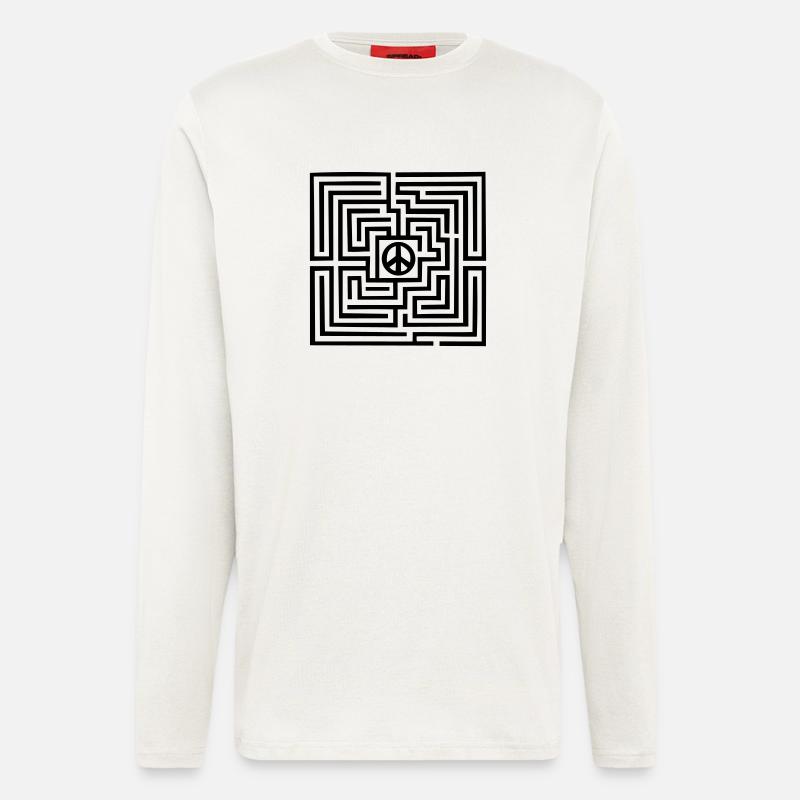 Peace - Langarmshirt - made by SPREAD  - OFF WHITE