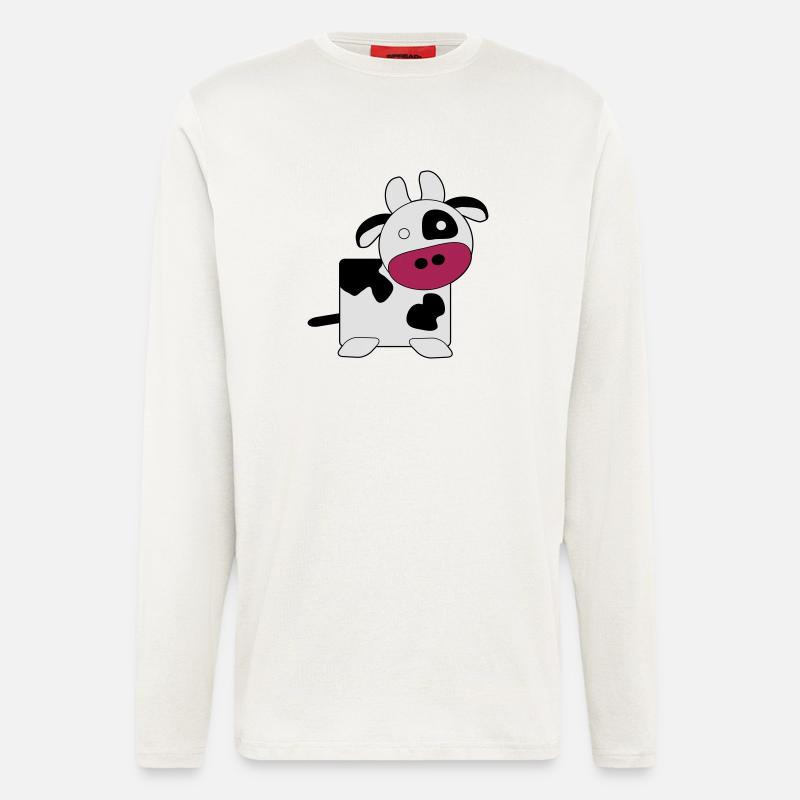 Kuh (groß) - Langarmshirt - made by SPREAD  - OFF WHITE