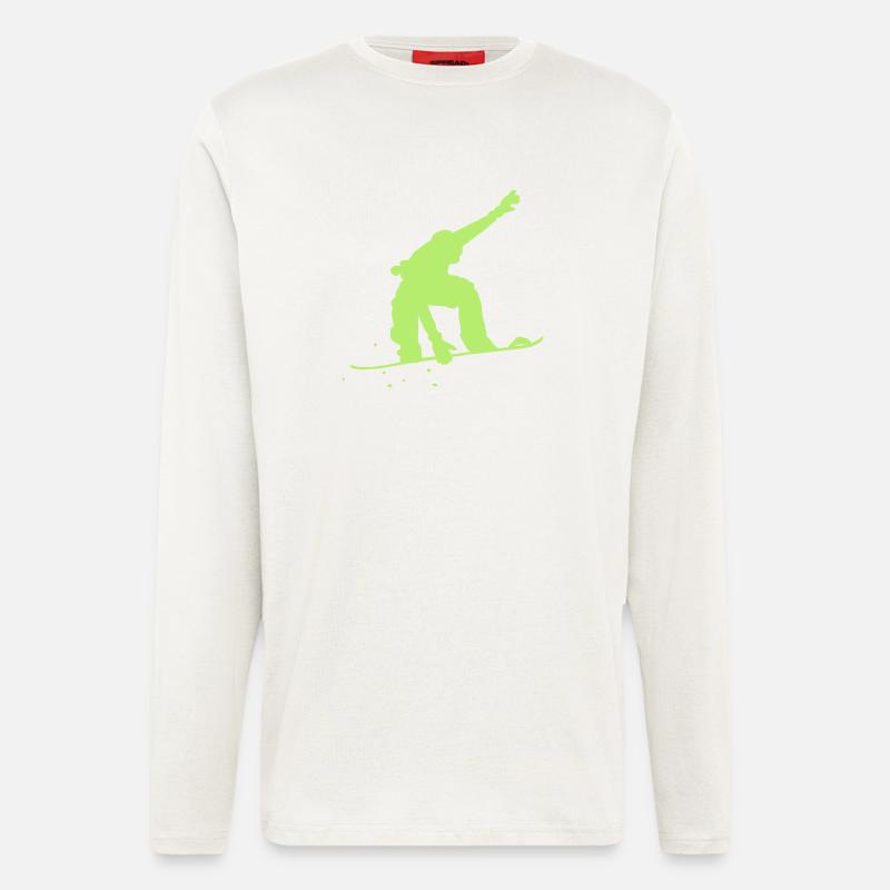 snowboard - Langarmshirt - made by SPREAD - OFF WHITE