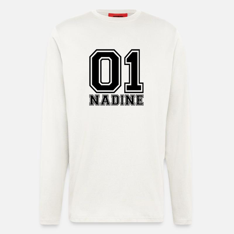 Nadine - Name - Langarmshirt - made by SPREAD  - OFF WHITE