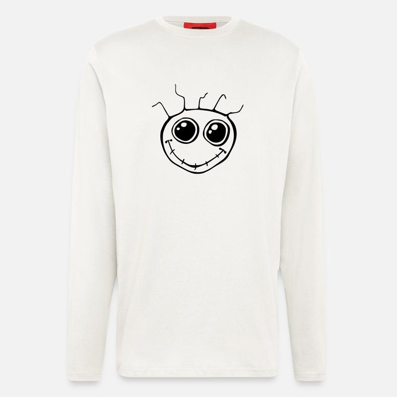 Fantazia Smiley Face - Longsleeve - made by SPREAD  - OFF WHITE