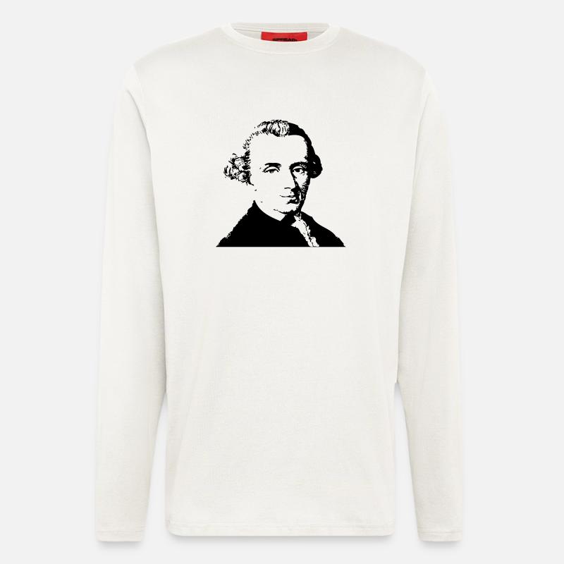 Immanuel Kant 2 - Langarmshirt - made by SPREAD  - OFF WHITE
