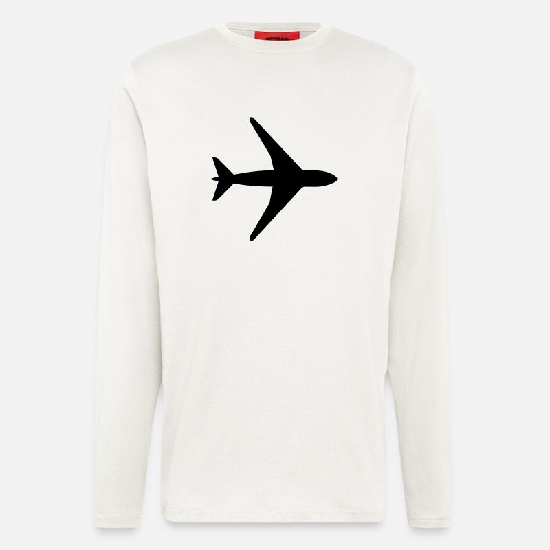 Plane - Longsleeve - made by SPREAD  - OFF WHITE