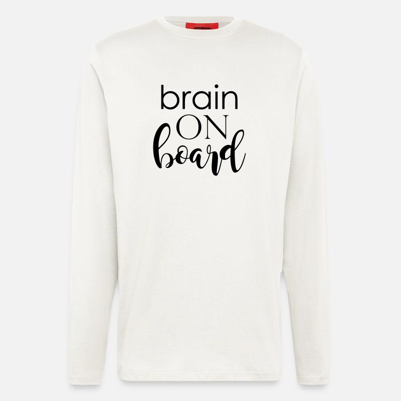 brain on board - Langarmshirt - made by SPREAD  - OFF WHITE