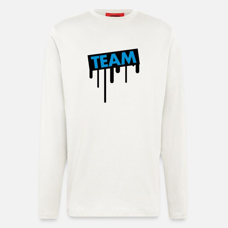 team_graffiti - Langarmshirt - made by SPREAD  - OFF WHITE