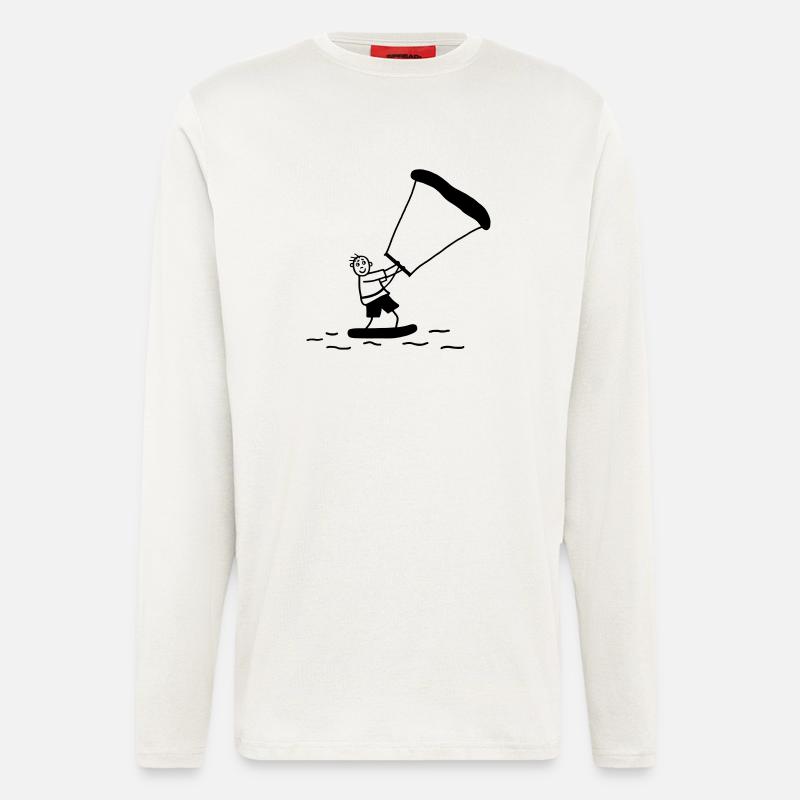 Kite Surfer - Longsleeve - made by SPREAD  - OFF WHITE
