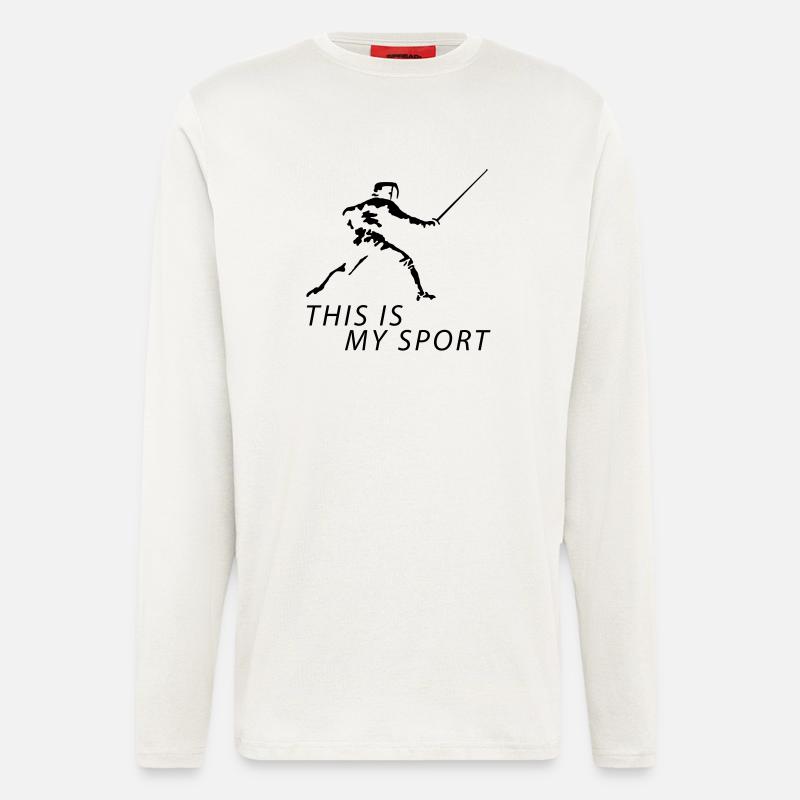 fechten_122012_b_1c - Longsleeve - made by SPREAD  - OFF WHITE