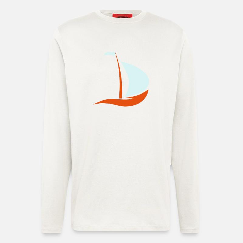 sailboat - Longsleeve - made by SPREAD  - OFF WHITE