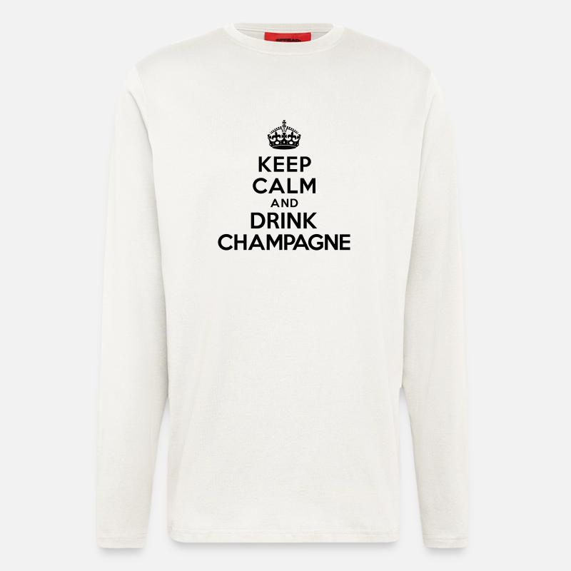 Keep calm and drink - Longsleeve - made by SPREAD  - OFF WHITE