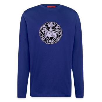 Odin auf Sleipnir mit Hugin und Munin 2C - Langarmshirt - made by SPREAD  - OFF WHITE - Vorne