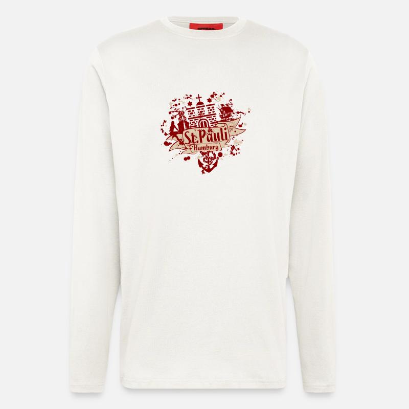 stpauli vector - Longsleeve - made by SPREAD  - OFF WHITE