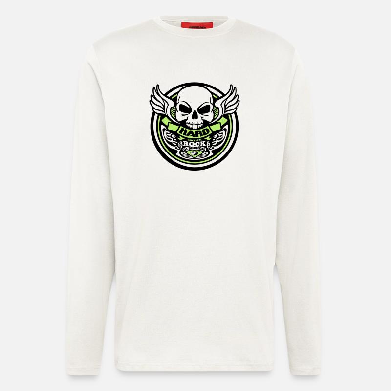 hardRock oldschool - Langarmshirt - made by SPREAD  - OFF WHITE