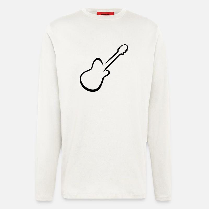 Gitarre - Langarmshirt - made by SPREAD  - OFF WHITE