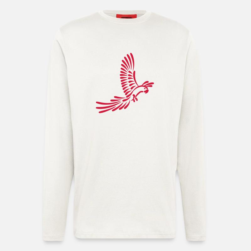 Papagei - Langarmshirt - made by SPREAD  - OFF WHITE