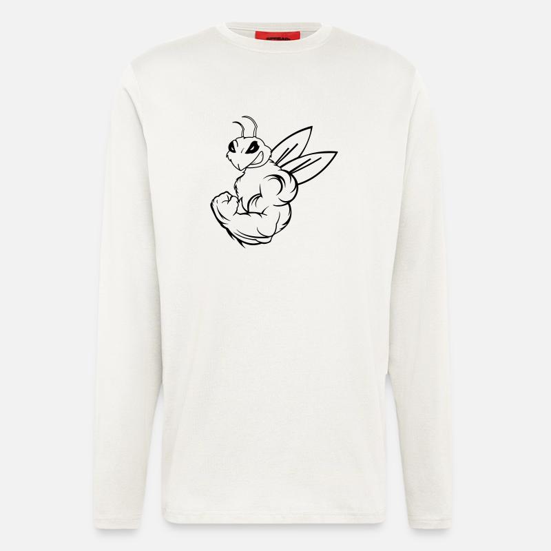 strong_bee_01 - Langarmshirt - made by SPREAD  - OFF WHITE