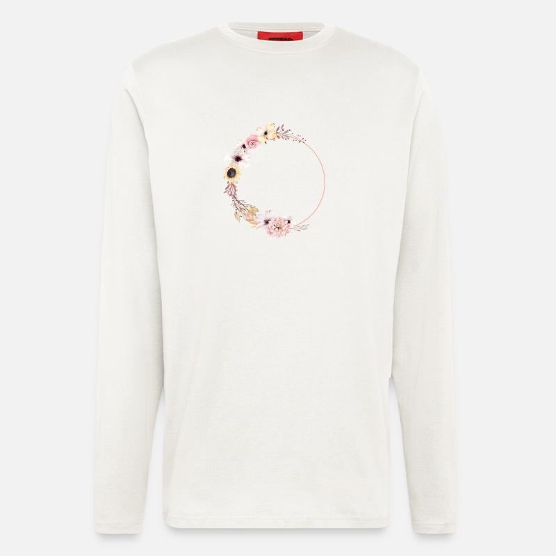 peachy_wreath - Langarmshirt - made by SPREAD  - OFF WHITE