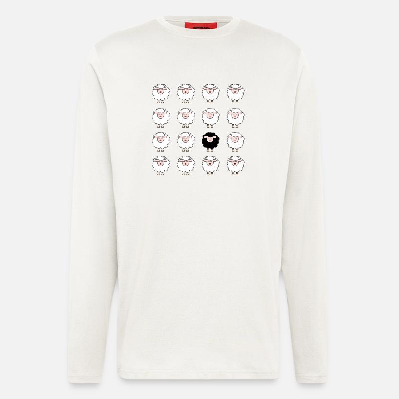 Schaf - Langarmshirt - made by SPREAD  - OFF WHITE