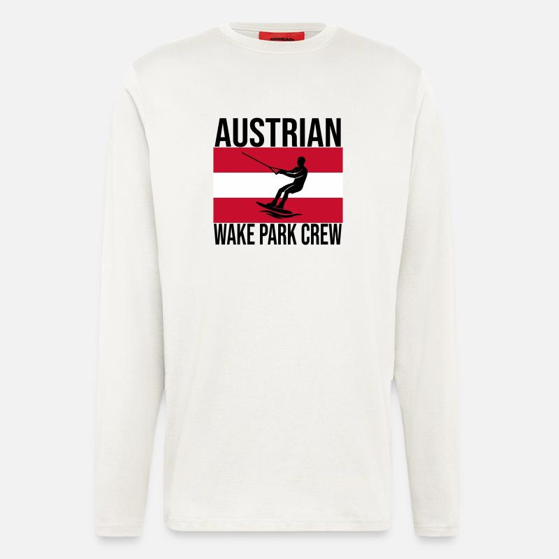 Austrian Wake Crew Wakeboard Shirt - Longsleeve - made by SPREAD  - OFF WHITE