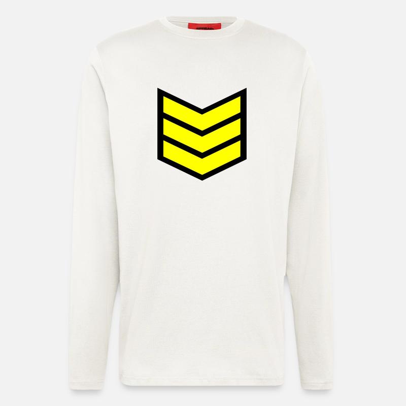 Streifen Feldwebels - Langarmshirt - made by SPREAD  - OFF WHITE