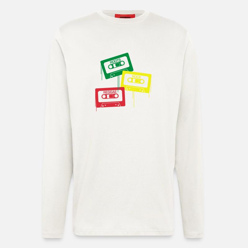 Roots, rock, reggae - Longsleeve - made by SPREAD  - OFF WHITE