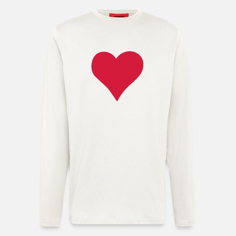 Herz - Langarmshirt - made by SPREAD  - OFF WHITE