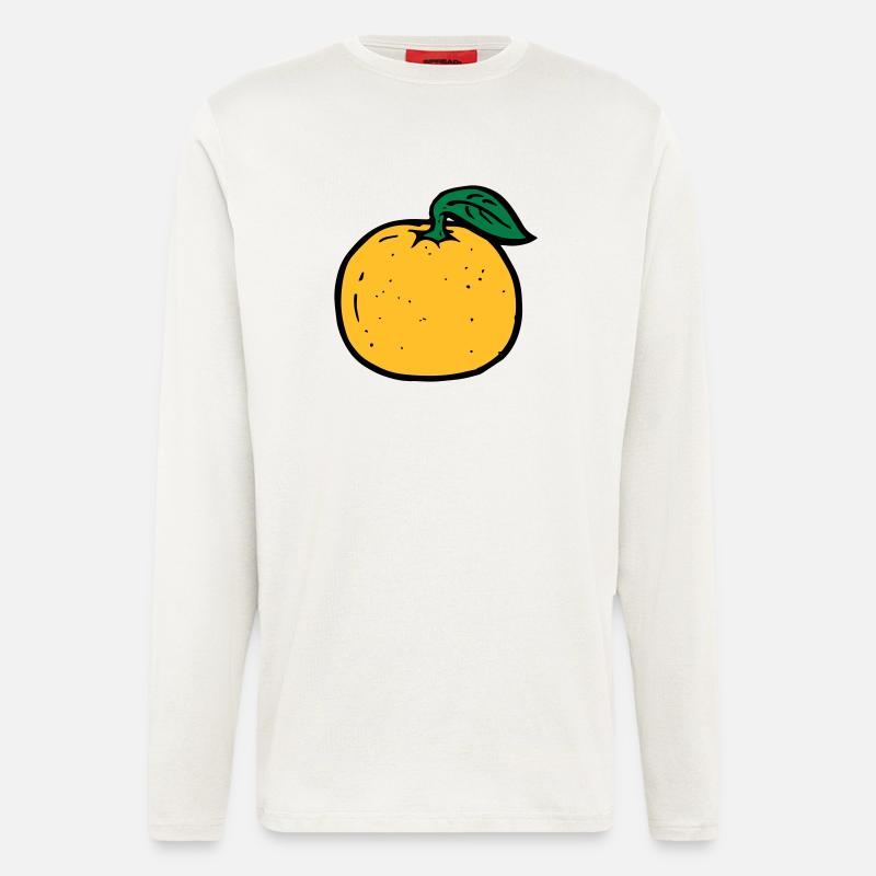 orange - Langarmshirt - made by SPREAD  - OFF WHITE