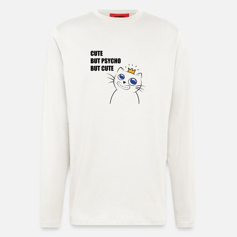 cute but psycho - Langarmshirt - made by SPREAD  - OFF WHITE