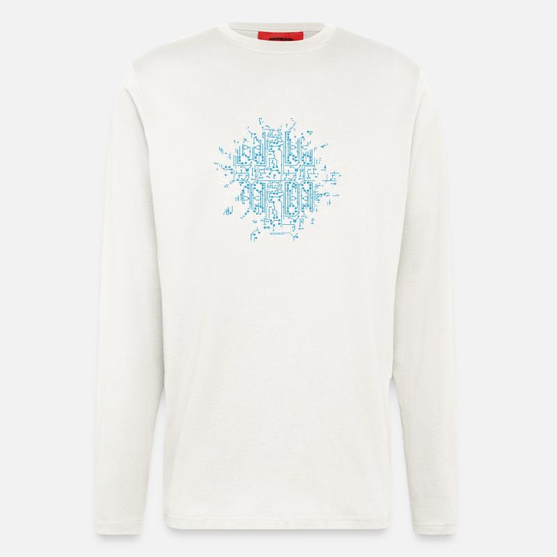 Circuit Board - Langarmshirt - made by SPREAD  - OFF WHITE