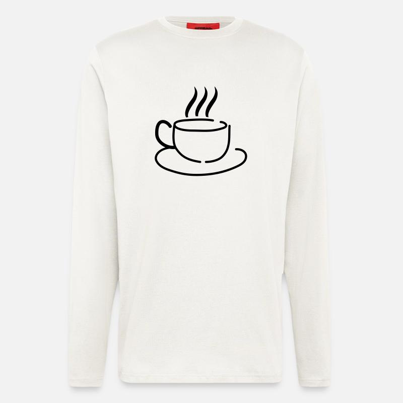 coffee__f1 - Langarmshirt - made by SPREAD  - OFF WHITE