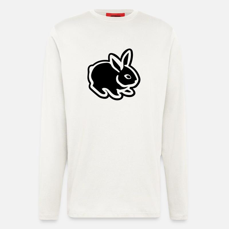 Cute Bunny Rabbit 08 - Longsleeve - made by SPREAD  - OFF WHITE