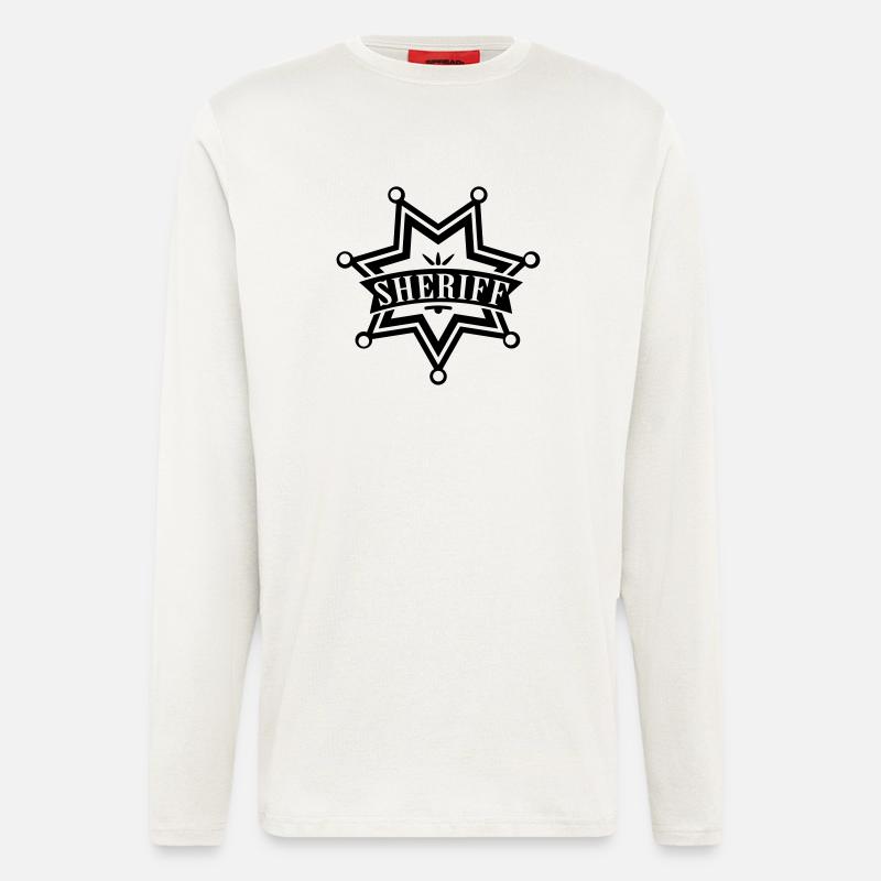sheriff__1_f1 - Langarmshirt - made by SPREAD  - OFF WHITE