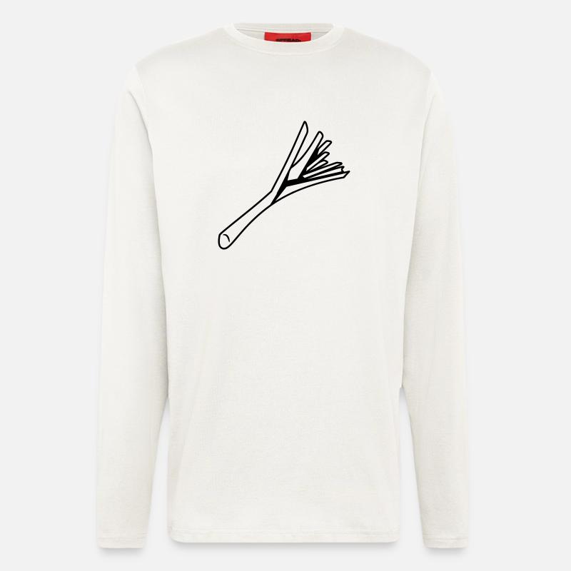 Vegetable Leek nature garden - Longsleeve - made by SPREAD  - OFF WHITE