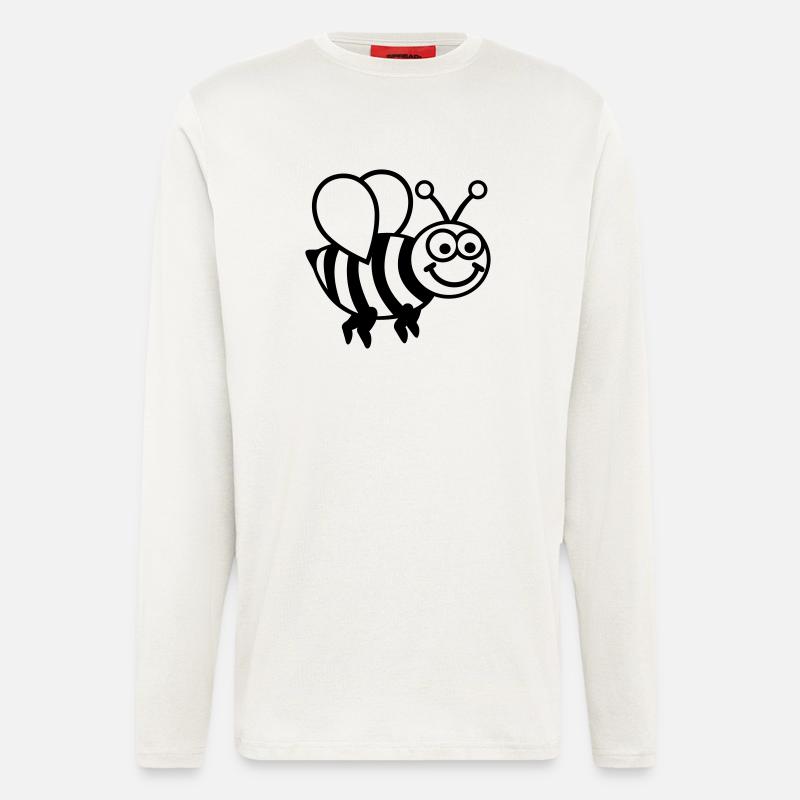 Biene - Langarmshirt - made by SPREAD  - OFF WHITE