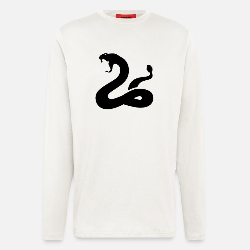 Schlange - Langarmshirt - made by SPREAD  - OFF WHITE